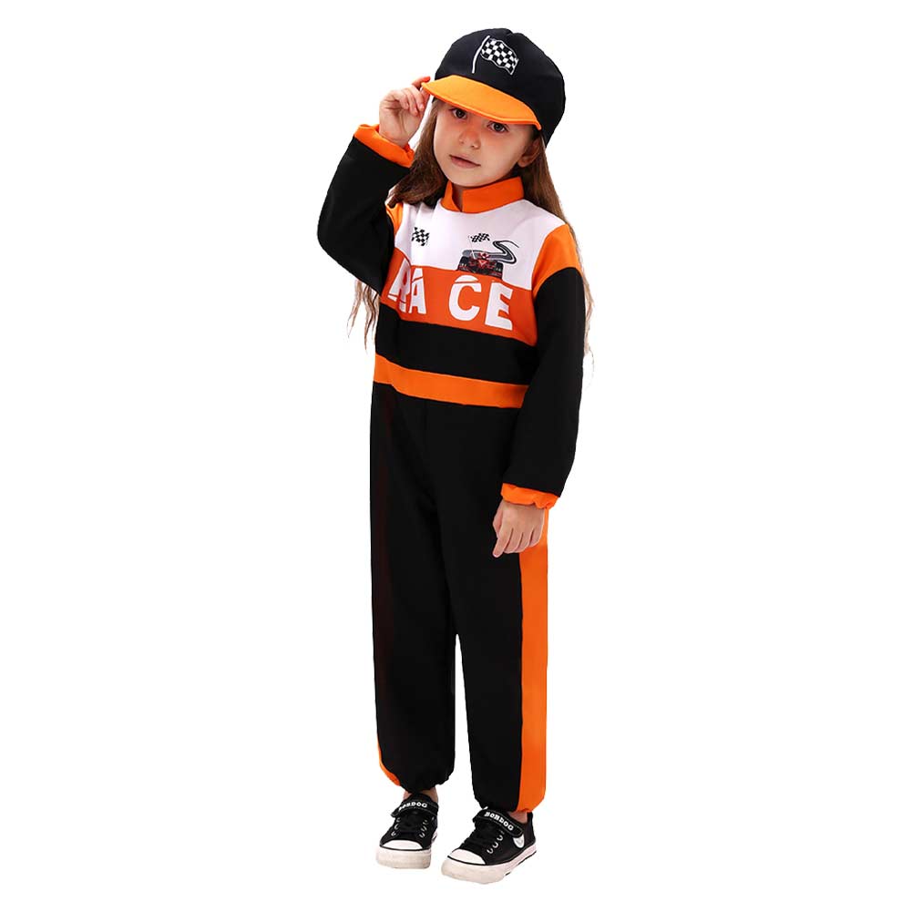 Kinder Rennfahrer Cosplay Kostüm Outfits Halloween Karneval Anzug Stil