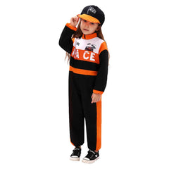 Kinder Rennfahrer Cosplay Kostüm Outfits Halloween Karneval Anzug Stil