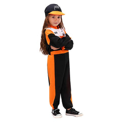 Kinder Rennfahrer Cosplay Kostüm Outfits Halloween Karneval Anzug Stil