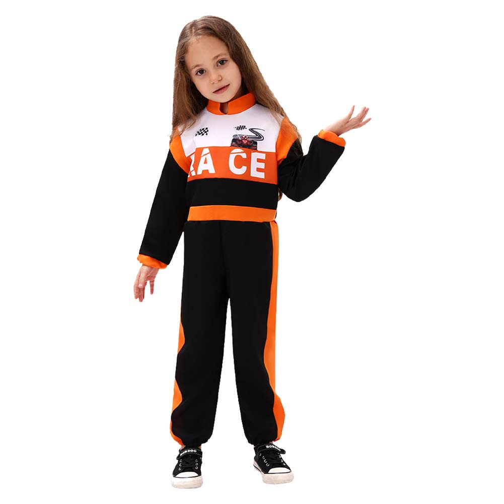 Kinder Rennfahrer Cosplay Kostüm Outfits Halloween Karneval Anzug Stil