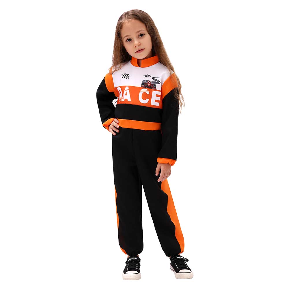 Kinder Rennfahrer Cosplay Kostüm Outfits Halloween Karneval Anzug Stil