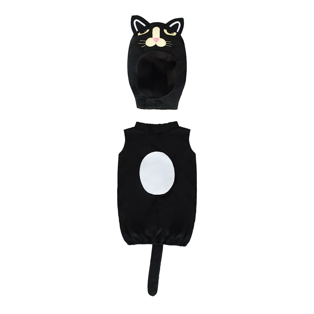 Kinder Schwarze Katze Cosplay Kostüm Halloween Karneval Party Anzug