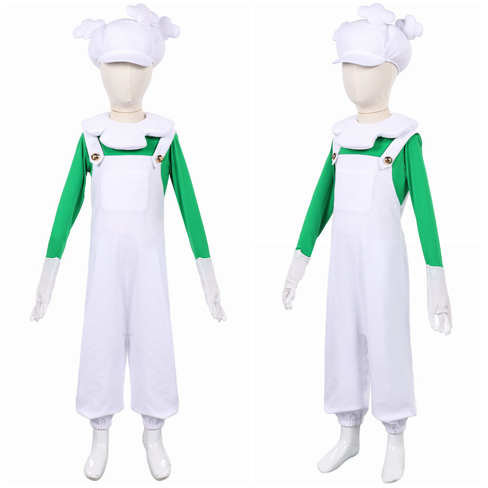 Kinder Super Mario Luigi Cosplay-Kostüm für Halloween Karneval und Partys