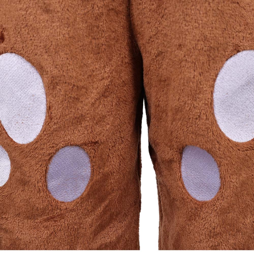 Kinder Tier Einteiliger Renntier Anzug Hirsch Weihnachten Halloween Kostüm Karnevalskostüm Braunes Hirschkostüm