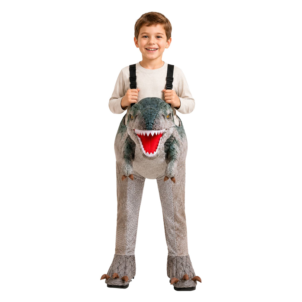 Kinder Tyrannosaurus rex Cosplay-Overall – Kostüm für Halloween und Karnevalspartys