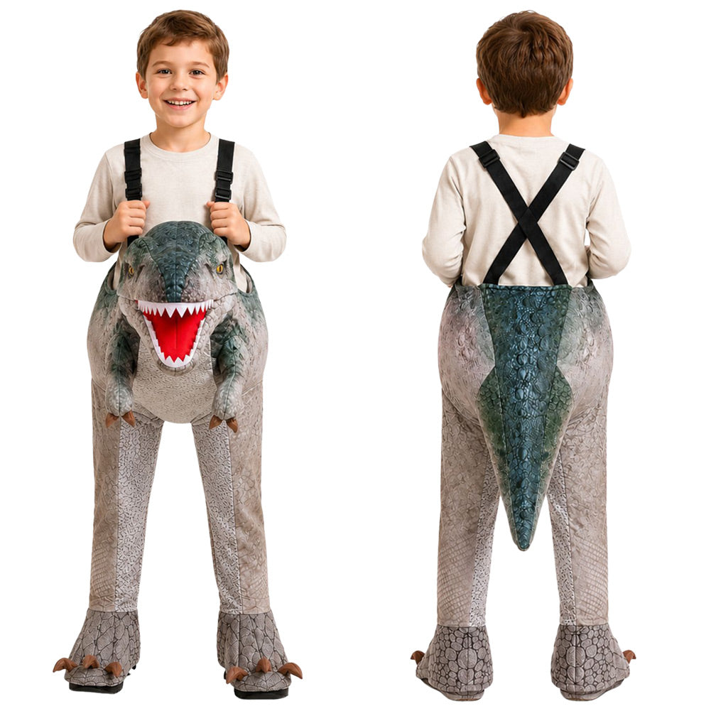 Kinder Tyrannosaurus rex Cosplay-Overall – Kostüm für Halloween und Karnevalspartys