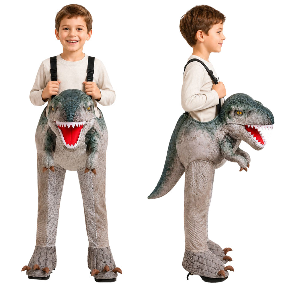 Kinder Tyrannosaurus rex Cosplay-Overall – Kostüm für Halloween und Karnevalspartys