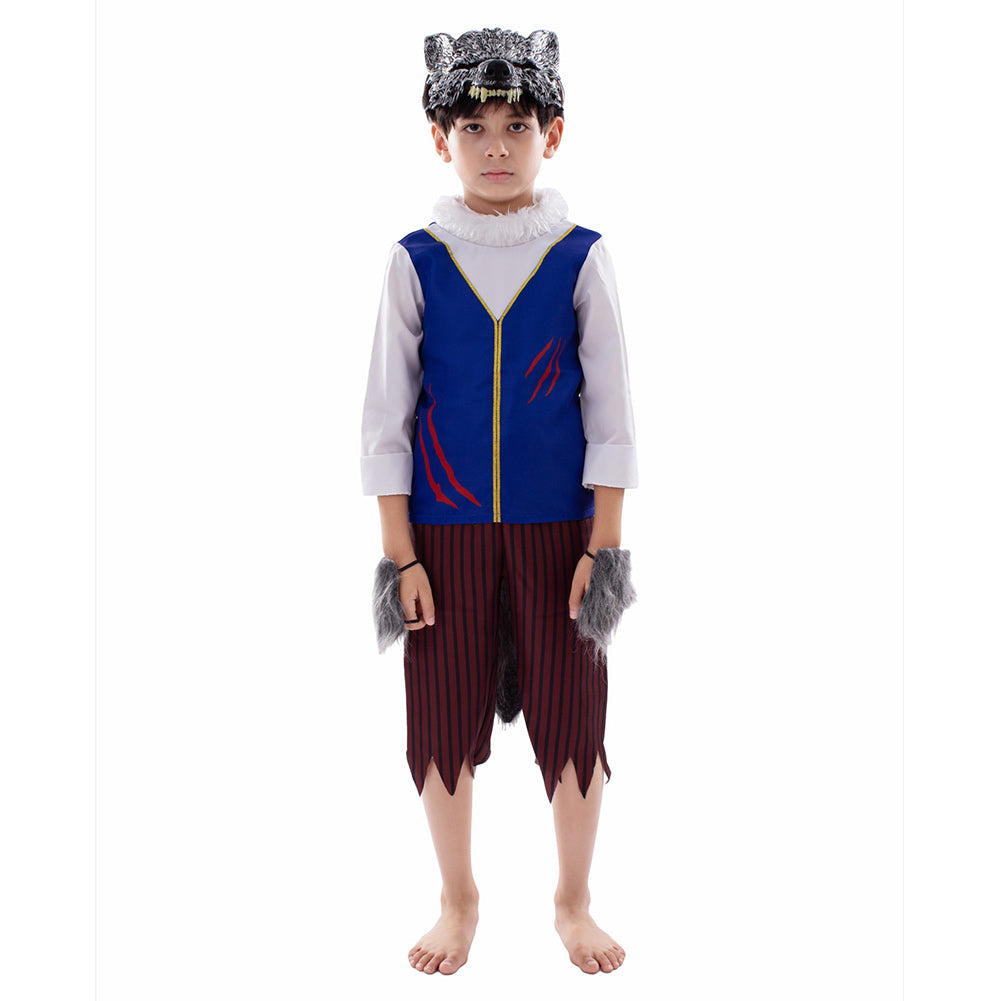 Kinder Werwolf Cosplay Kostüm Outfits Halloween Karneval Anzug