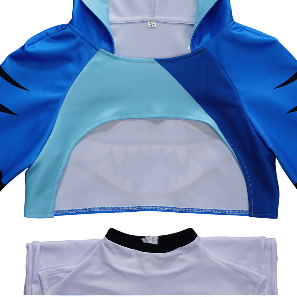 Kpop Demon Hunters Cosplay Kapuzenpulli 3D Druck mit Kapuze Casual Sweatshirt Shrug Katze Blue Derpy Tiger