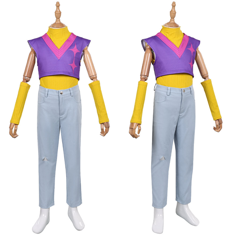 Kpop Demon Hunters Cosplay Kostüm Saja Boys Mystery Saja lila Outfits Cosplay