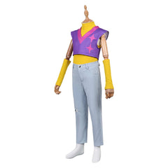 Kpop Demon Hunters Cosplay Kostüm Saja Boys Mystery Saja lila Outfits Cosplay