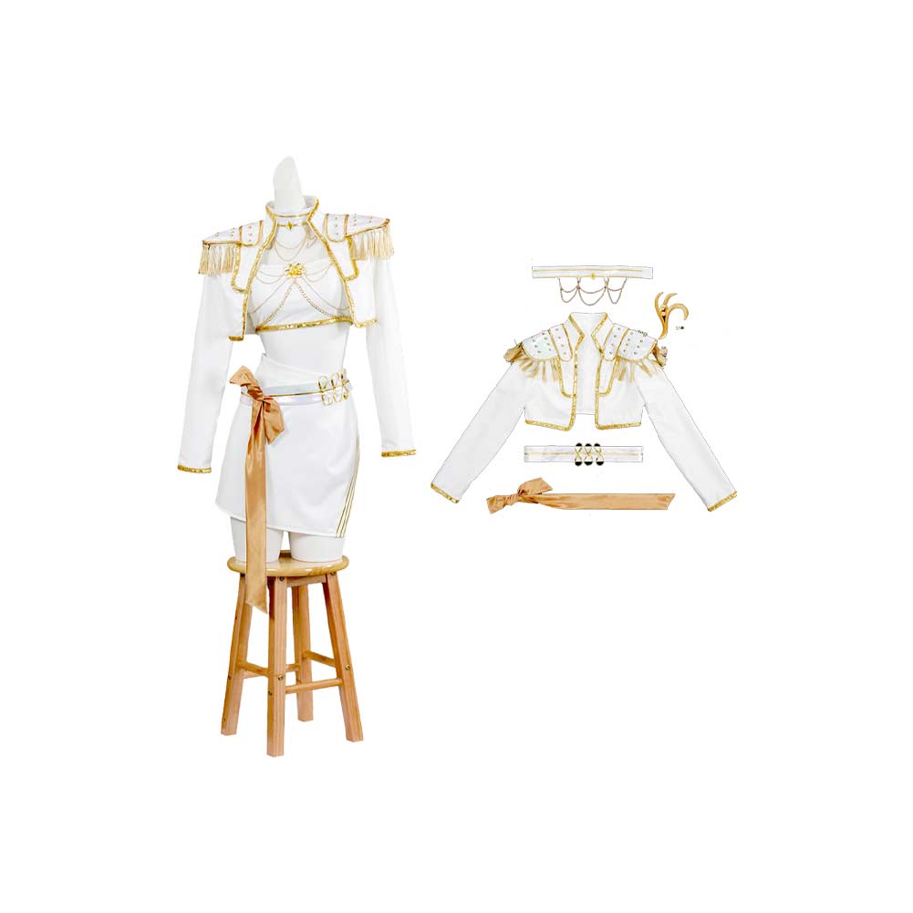 Kpop Demon Hunters Kinder Mädchen Mira Huntrix Cosplay Kostüm Halloween Karneval Party Anzug