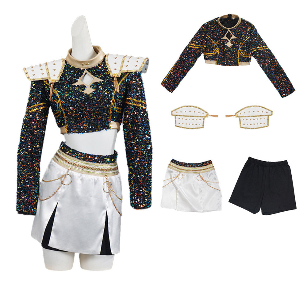 Kpop Demon Hunters Kinder Mädchen Zoey Cosplay Kostüm Halloween Karneval party Anzug