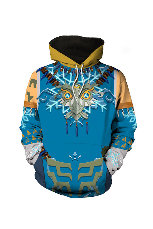 Herren The Legend of Zelda Tears of the Kingdom link Cosplay Hoodie 3D Druck Sweatshirt mit Kapuze Streetwear Pullover