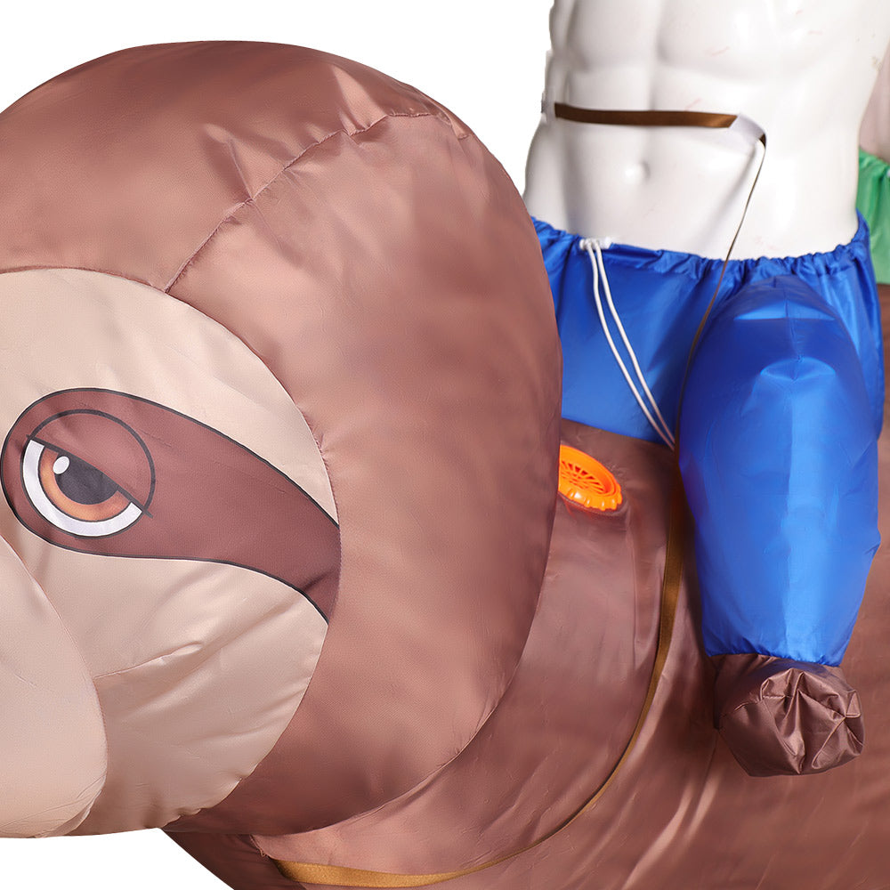 Lustiges Aufblasbares Faultier Cosplay Kostüm – Perfekt für Halloween, Karneval & Gruppenfotos