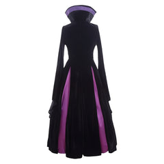 Maleficent Damen schwarz lila Kostüm Halloween Karneval Cosplay Outfit