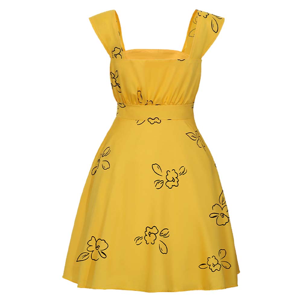 Mia Dolan gelb Kleid La La Land Mia Dolan Cosplay Outfit