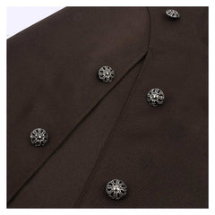 Mittelalter Halbter Schulterumhang, Steampunk Krieger Cape, Halloween Cosplay Kostüm, Bühnenoutfit für Erwachsene, Mittelalter Ritter Umhang