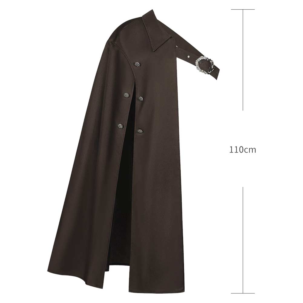 Mittelalter Halbter Schulterumhang, Steampunk Krieger Cape, Halloween Cosplay Kostüm, Bühnenoutfit für Erwachsene, Mittelalter Ritter Umhang