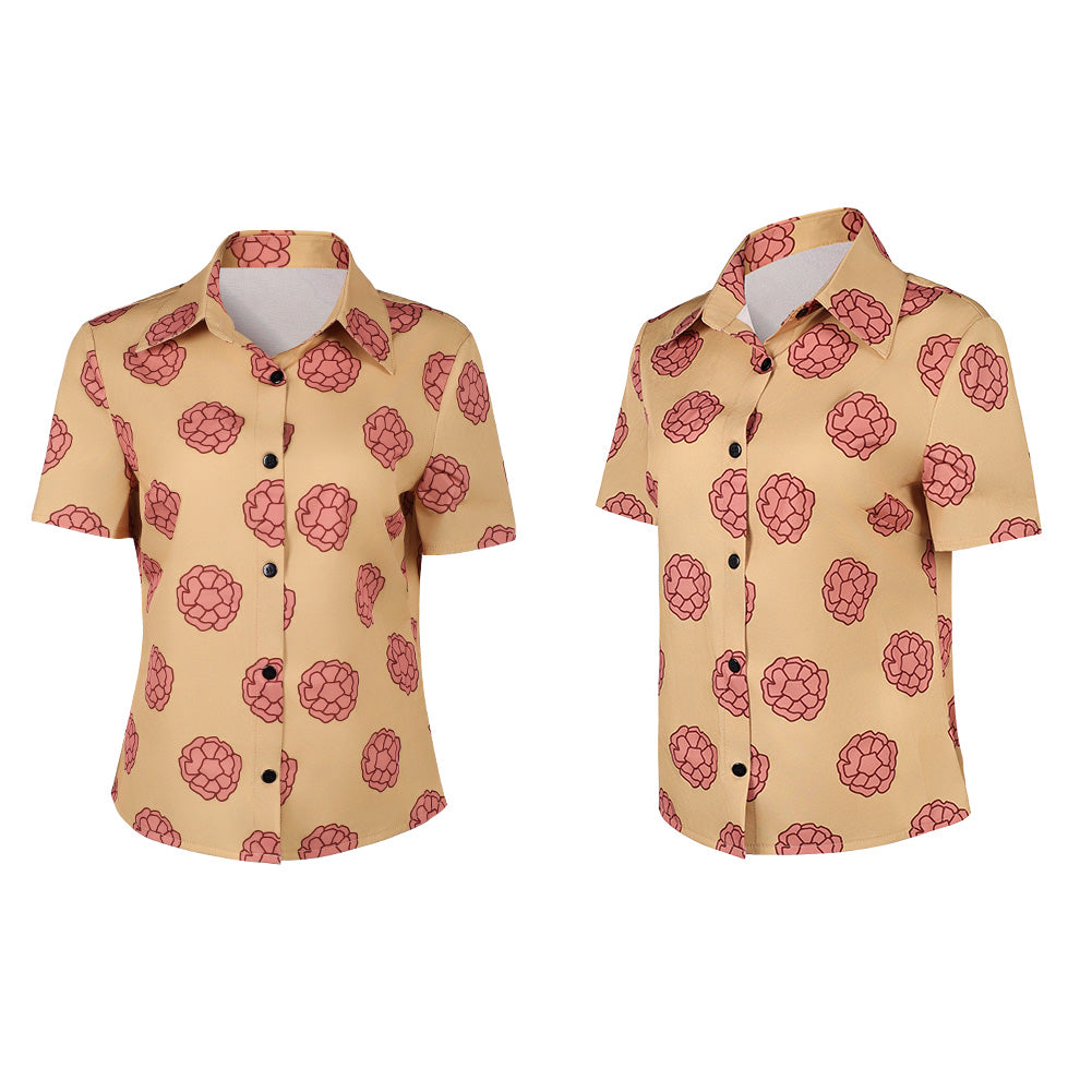 One Piece Damen Shirt Tashigi Cosplay-Kostüm für Halloween Karneval oder Partys