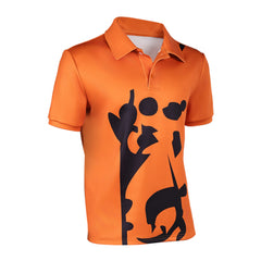 One Piece Herren Sanji orange Top Cosplay-Kostüm für Halloween Karneval Partys