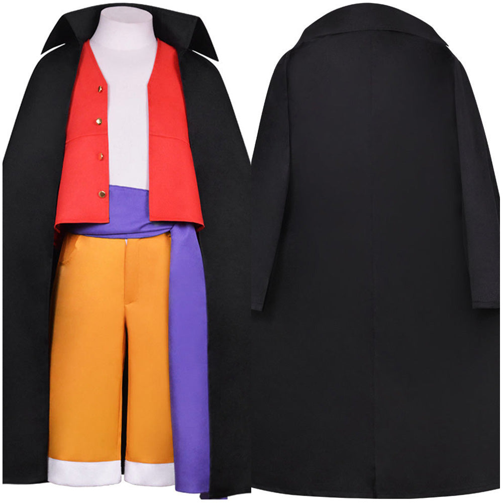 One Piece Kinder rot Luffy Cosplay Kostüm Halloween Karneval und Partys
