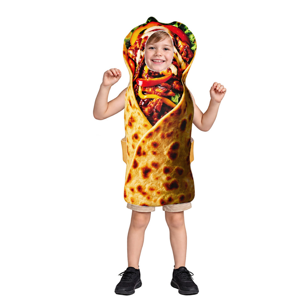 Pfannkuchen Form Schaum Kostüm für 3–8 Jahre Jungen & Mädchen Bühnenkostüm, Karneval, Festival Xmas Kostüm