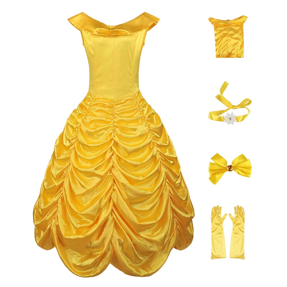 Prinzessin Belle gelb Kleid Die Schöne und das Biest Belle Cosplay Outfit