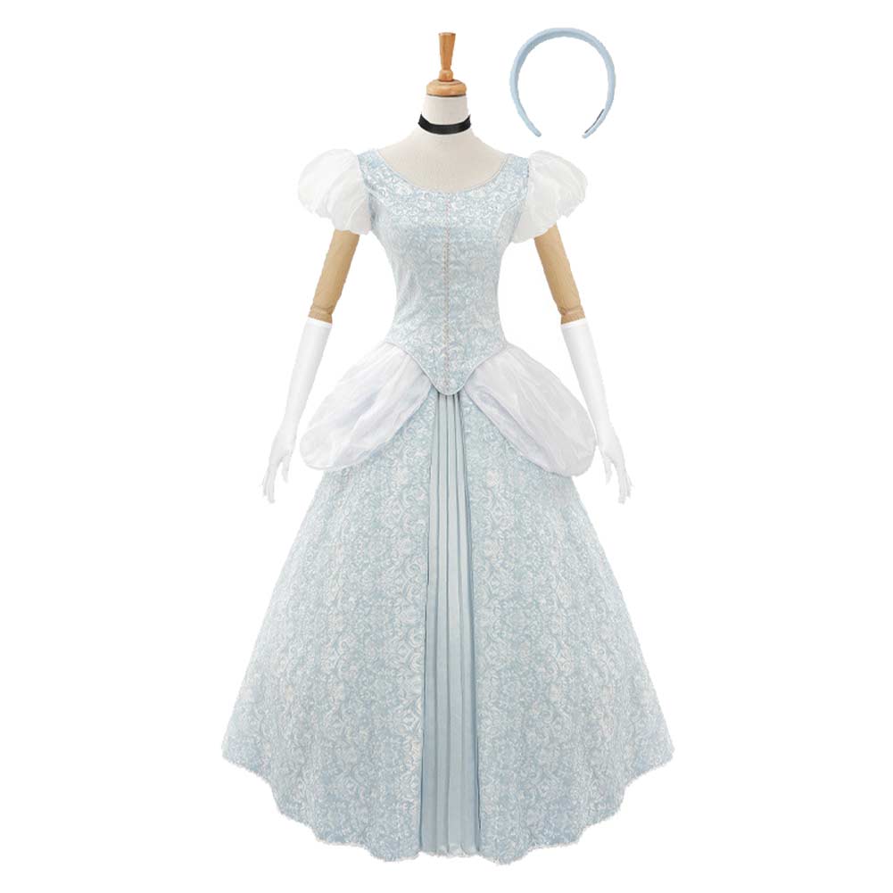 Prinzessin Cinderella blau Kleid Damen Cosplay Outfit