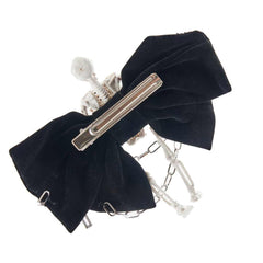 Punk Gothic Totenkopf Skelett Schleife Haarspange Halloween Karneval Kostüm Zubehör