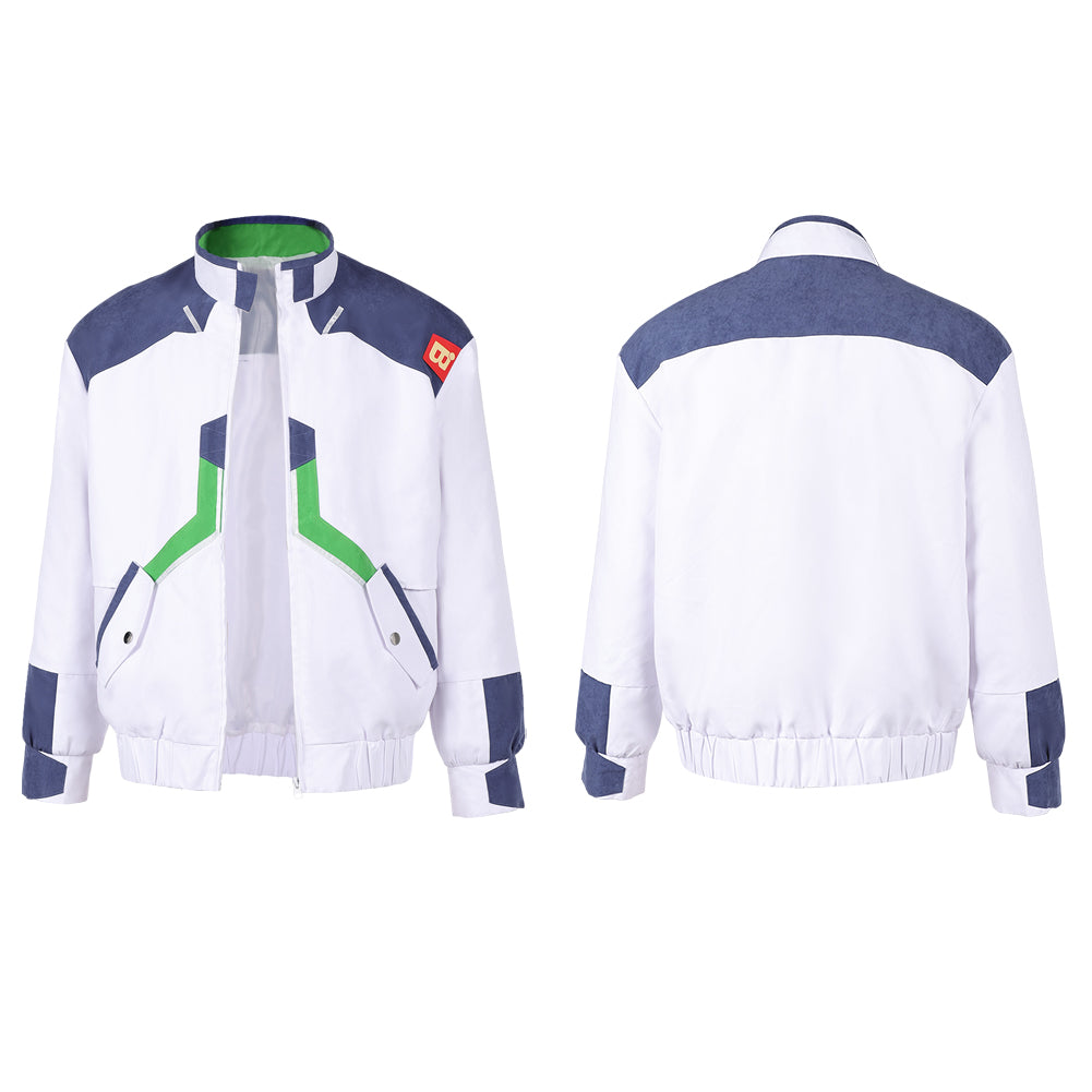 Roman Carax weiß Jacke Cyberpunk Edgerunners Carax Cosplay Outfit