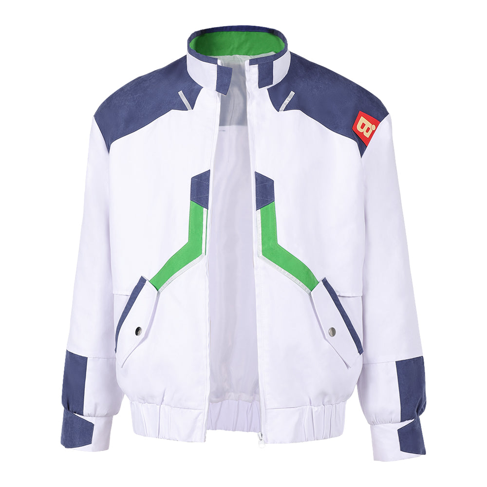 Roman Carax weiß Jacke Cyberpunk Edgerunners Carax Cosplay Outfit