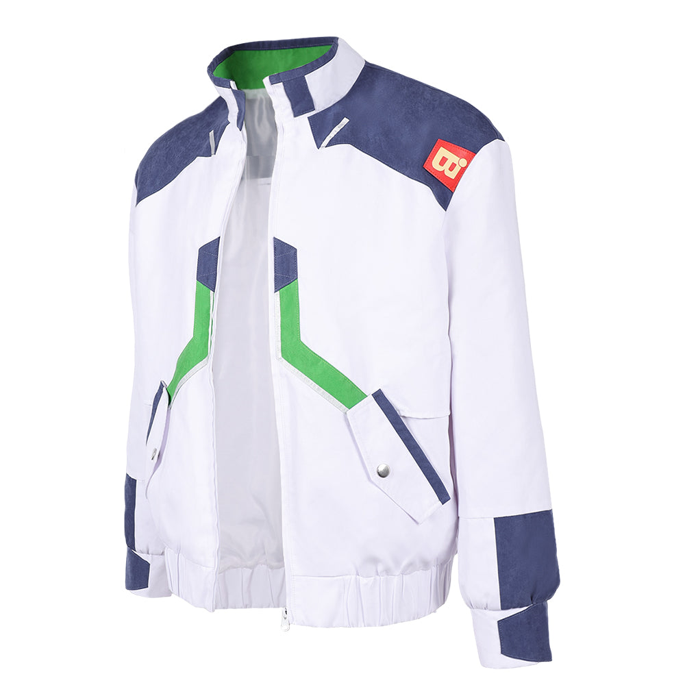 Roman Carax weiß Jacke Cyberpunk Edgerunners Carax Cosplay Outfit