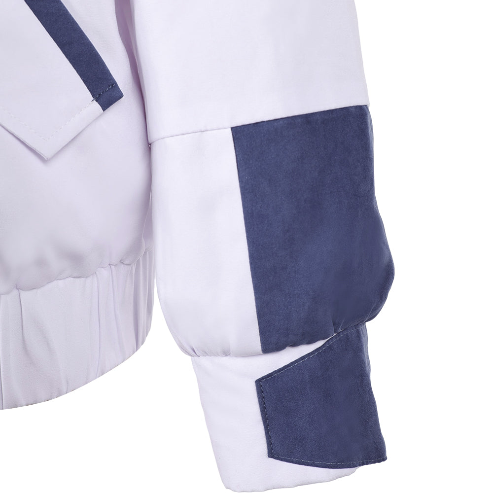 Roman Carax weiß Jacke Cyberpunk Edgerunners Carax Cosplay Outfit