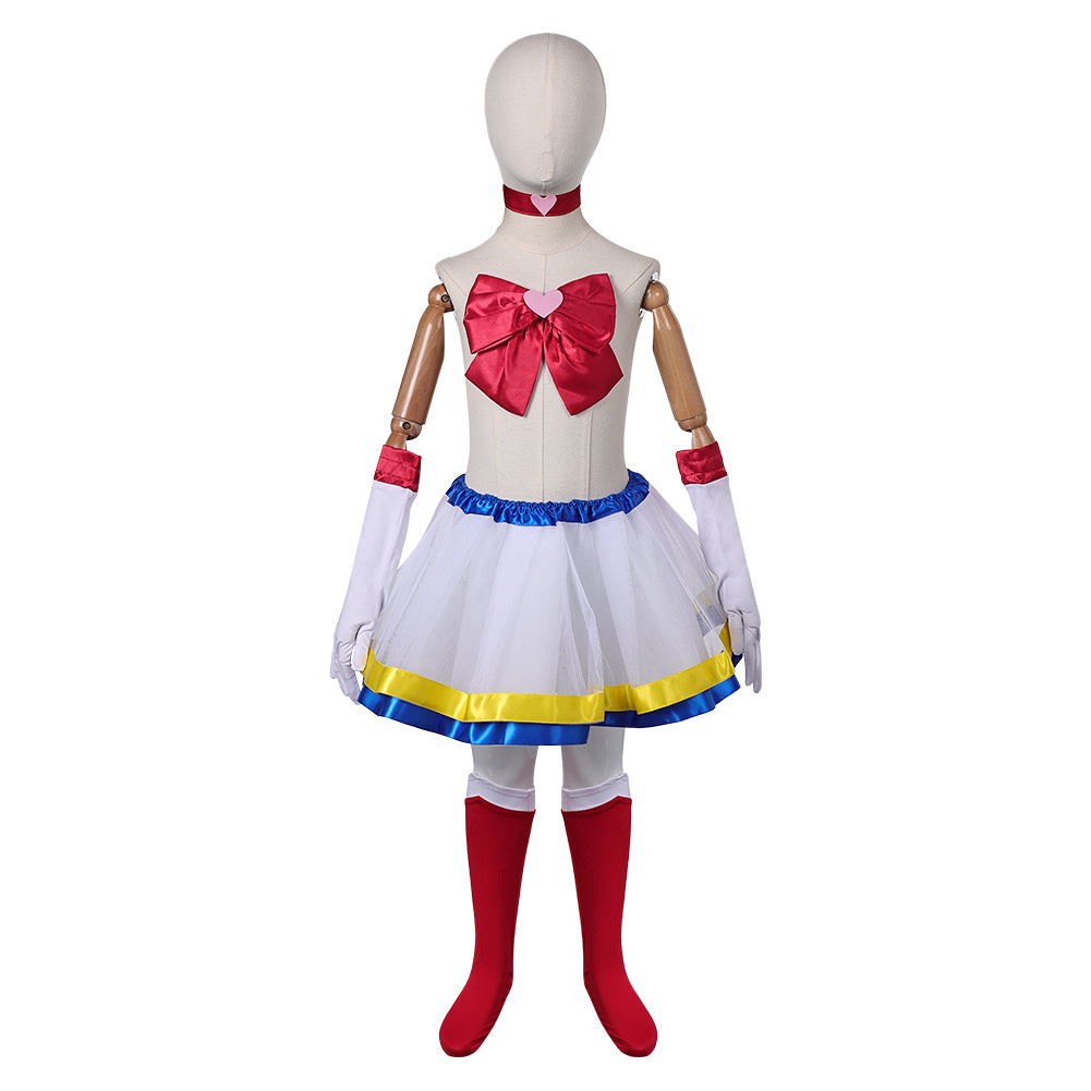 Sailor Moon Kinder Mädchen Kleine Prinzessin Kleid Cosplay Kostüm Kostüme Halloween Karneval Anzug