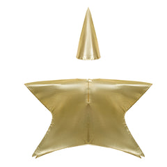 Schaum Kostüm 3–8 Jahre Goldener Fünfzackiger Sternanzug für Jungen & Mädchen Bühnenkostüm, Karneval, Festival Xmas Kinderstar