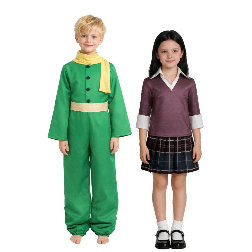 Kinder Der Kleine Prinz und die Rose Cosplay Kostüm Outfits Halloween Karneval Anzug
