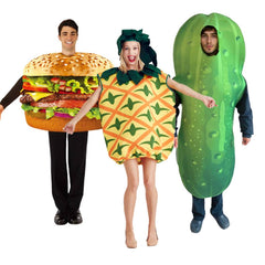 Erwachsene Hamburger Cosplay Kostüm Outfits Halloween Karneval Jumpsuit