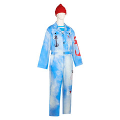 Squirmy blau Kostüm Set Descendants: Wicked Wonderland Squirmy blau Cosplay Outfit