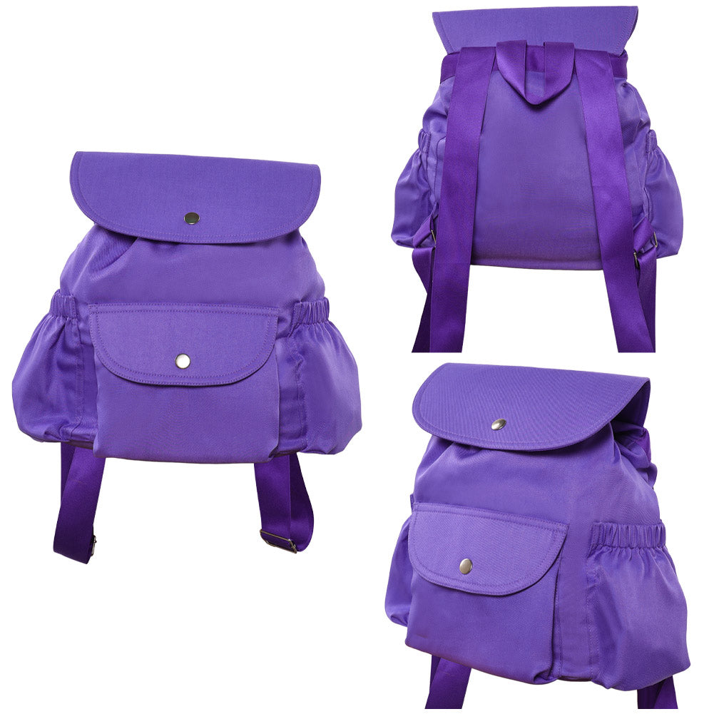 Stranger Things Eleven 11 Cosplay lila Tasche Rucksack Halloween Karneval Kostüm Zubehör