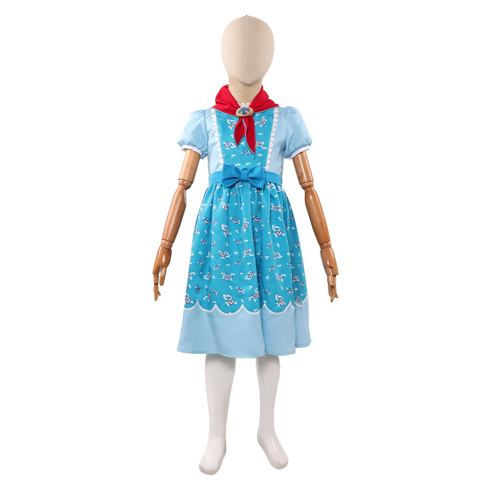 Stranger Things Kinder Mädchen Kleid Holly Cosplay-Kostüm für Halloween Karneval & Party