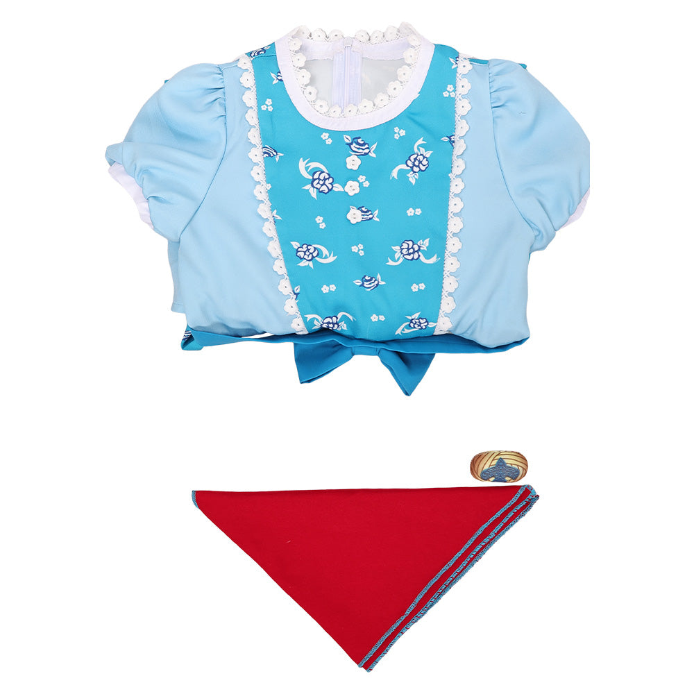 Stranger Things Kinder Mädchen Kleid Holly Cosplay-Kostüm für Halloween Karneval & Party