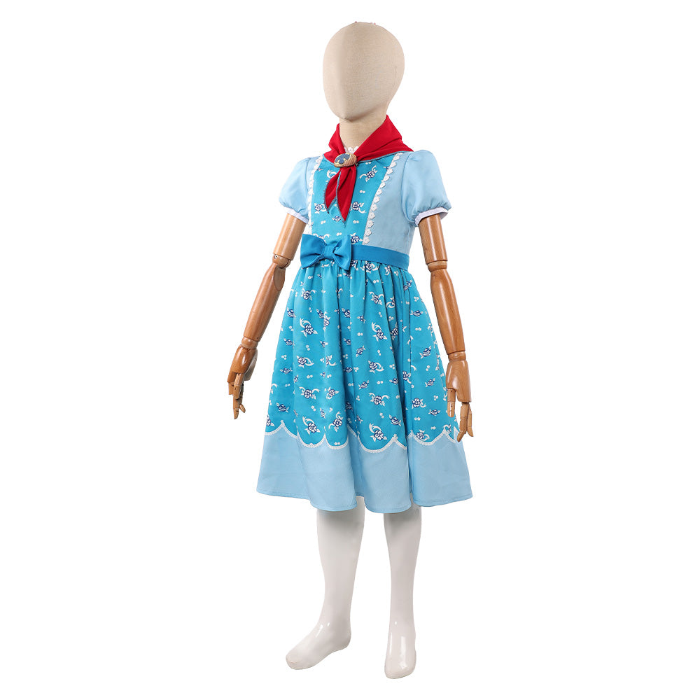 Stranger Things Kinder Mädchen Kleid Holly Cosplay-Kostüm für Halloween Karneval & Party