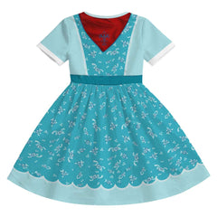 Stranger Things Kinder Mädchen Kleid Holly Wheeler Cosplay-Kostüm für Halloween Karneval und Partys