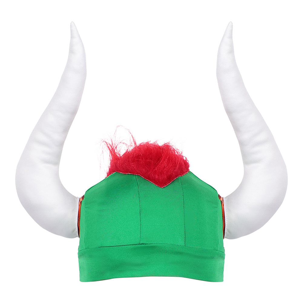 Super Mario Erwachsene Cosplay Bowser grün Hut Halloween Karnevalskostüm Accessoires