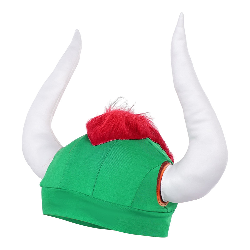 Super Mario Erwachsene Cosplay Bowser grün Hut Halloween Karnevalskostüm Accessoires
