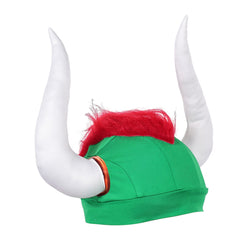 Super Mario Erwachsene Cosplay Bowser grün Hut Halloween Karnevalskostüm Accessoires