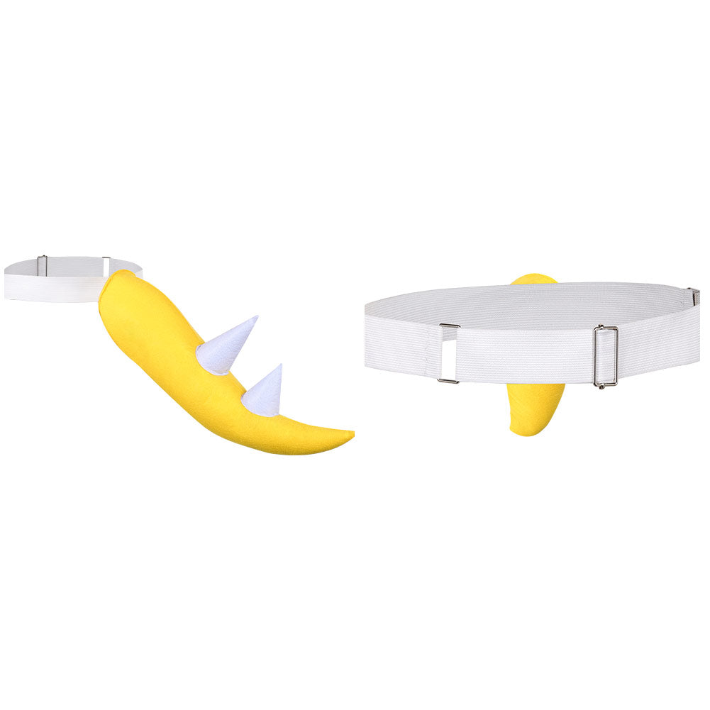 Super Mario gelb Bowser Schwanz Halloween-Karnevalskostüm Accessoires