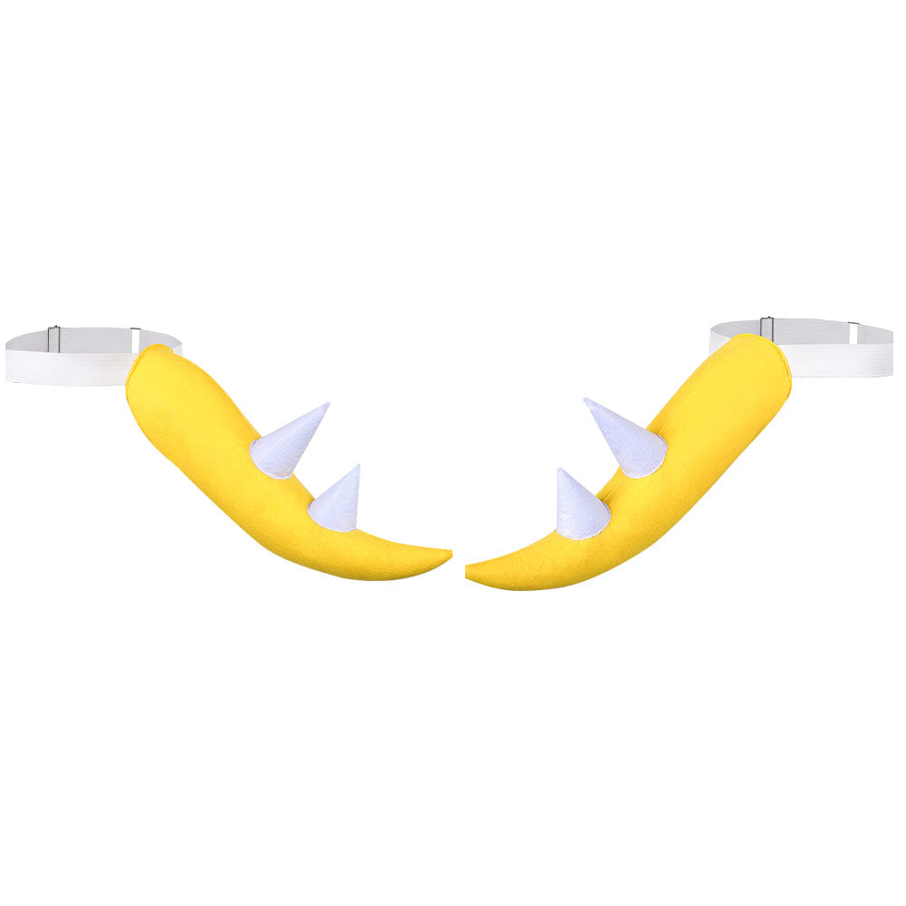 Super Mario gelb Bowser Schwanz Halloween-Karnevalskostüm Accessoires