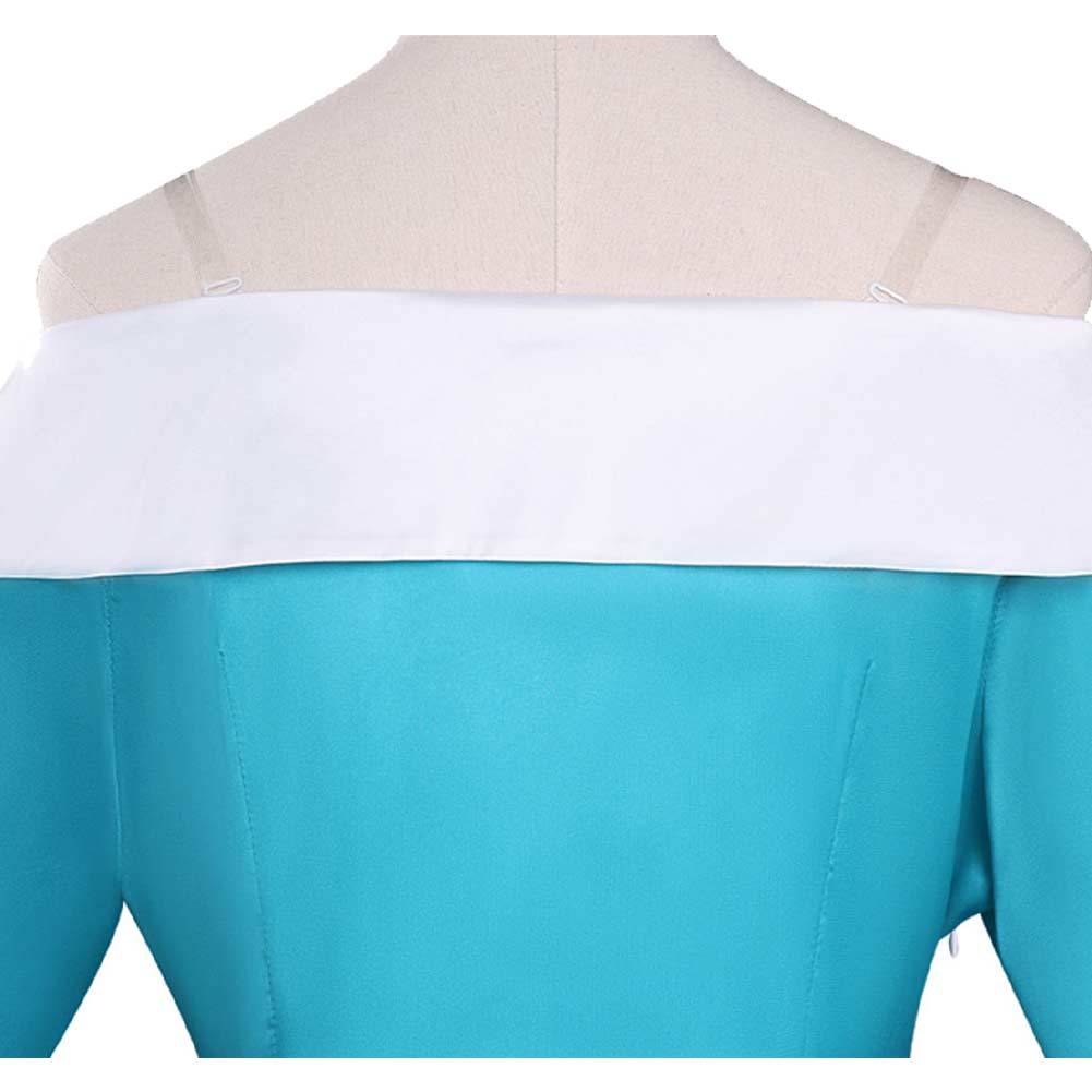 Super Mario Kinder Mädchen Blau Kleid Rosalina-Cosplay-Kostüm für Halloween, Karneval und Partys